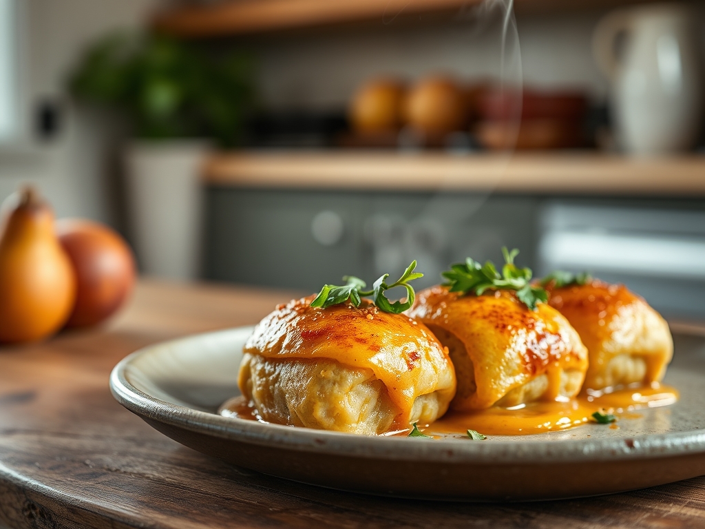Albóndigas de pollo y manzana