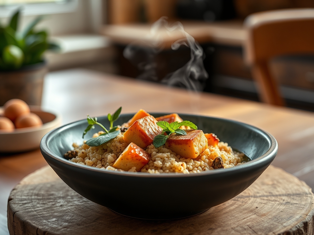 Bowl de quinoa y tofu