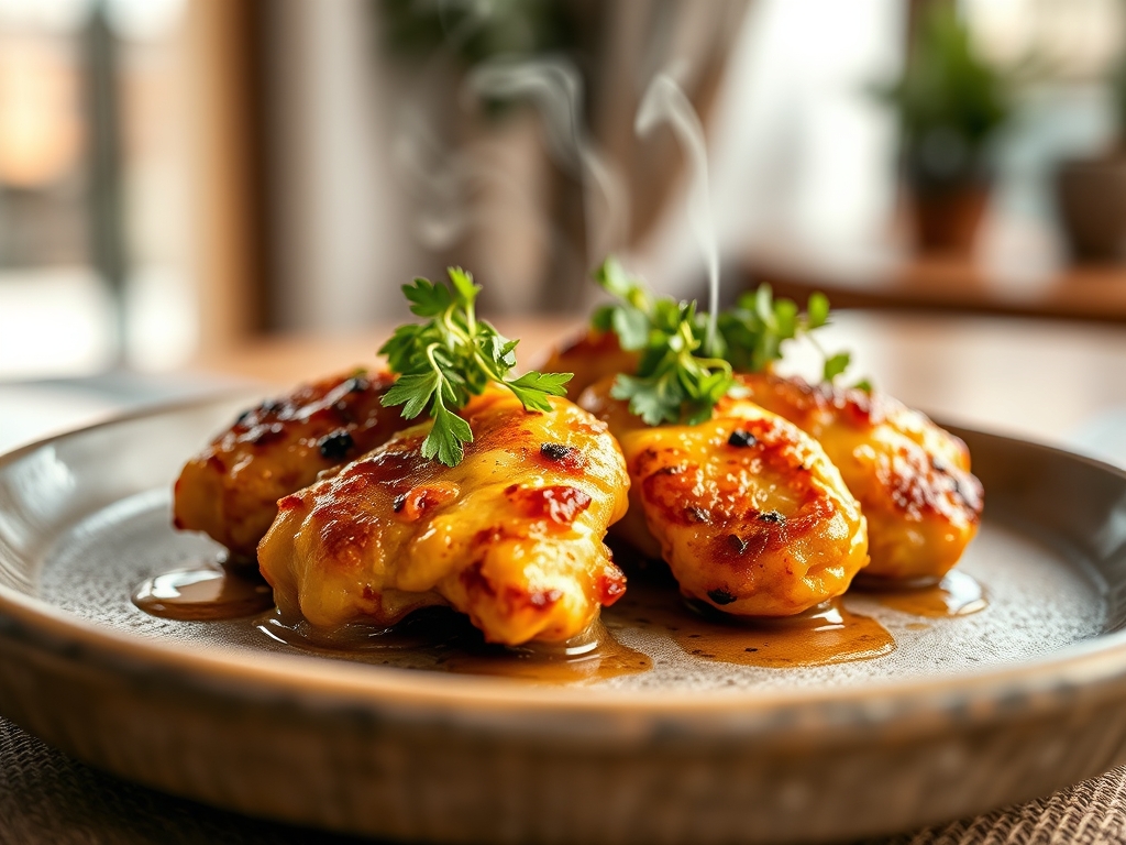 Brochetas de pavo y piña