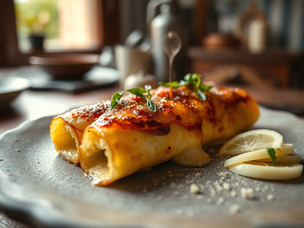 Canelones de calabacín