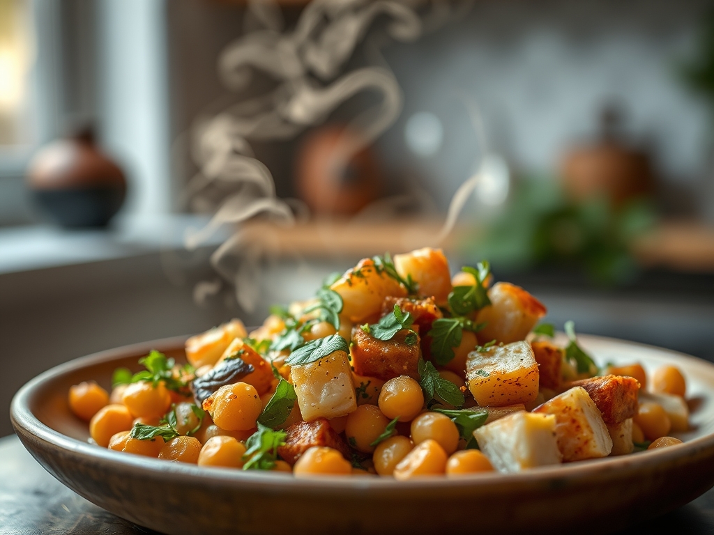 Ensalada de garbanzos y atún