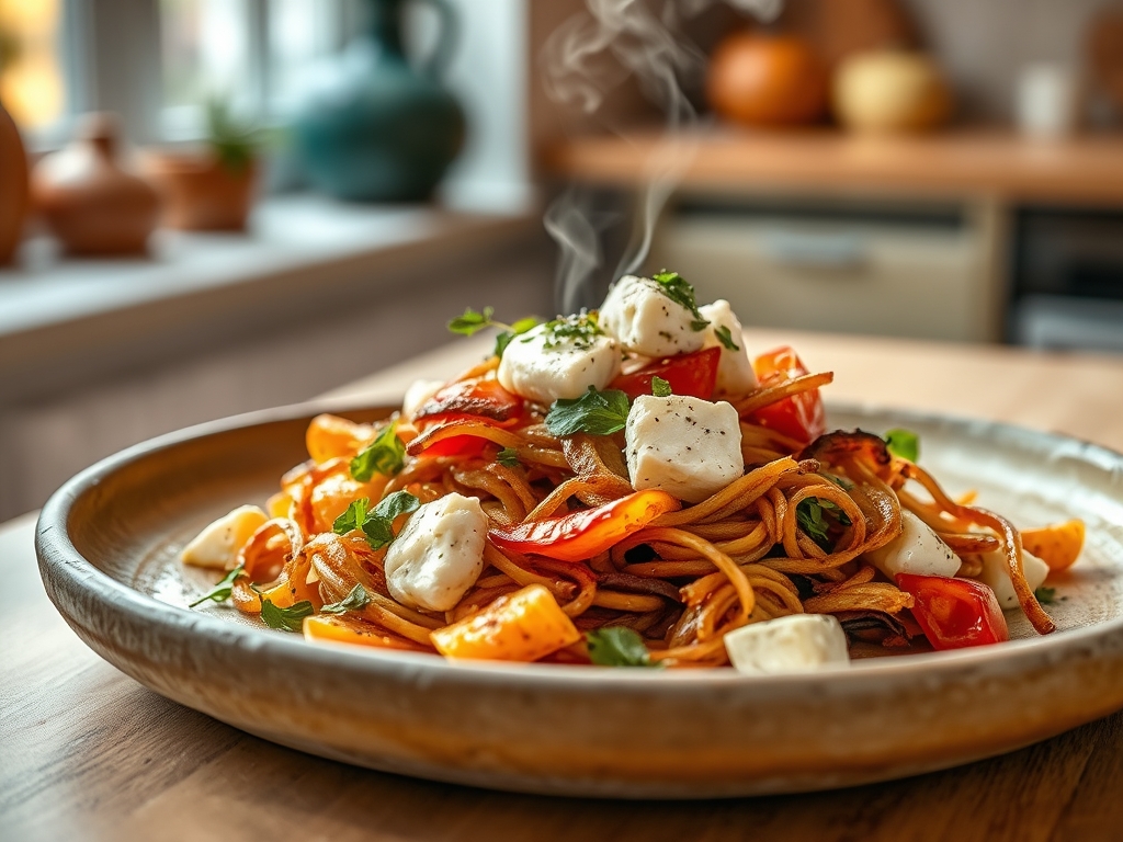 Ensalada griega con queso feta