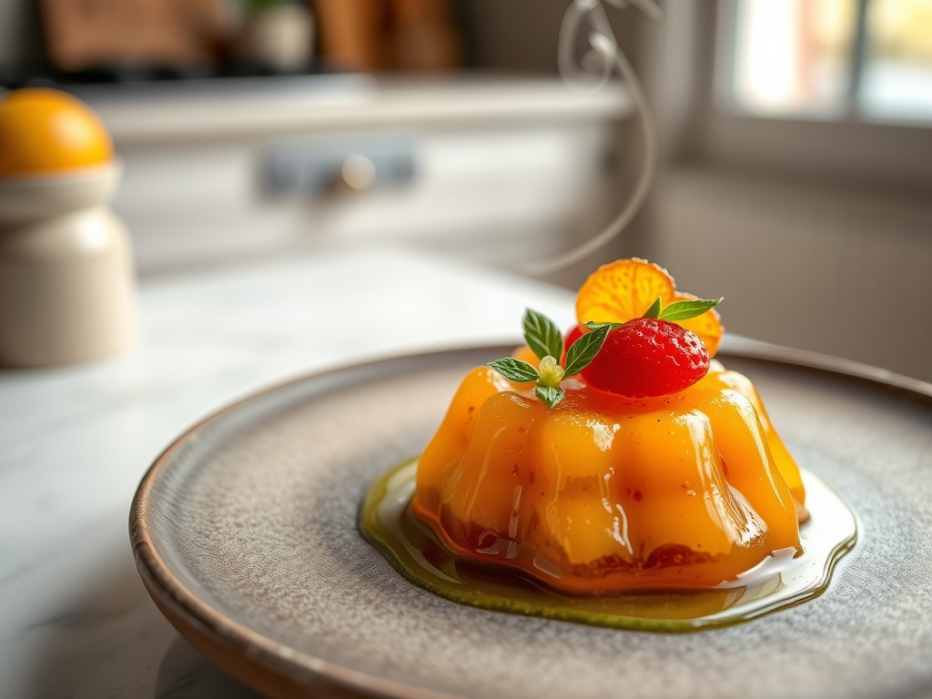 Gelatina de frutas natural