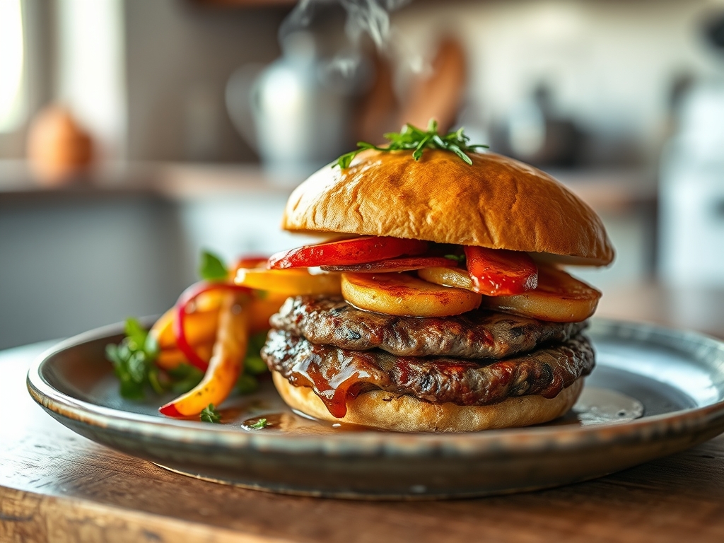 Hamburguesa de espinacas