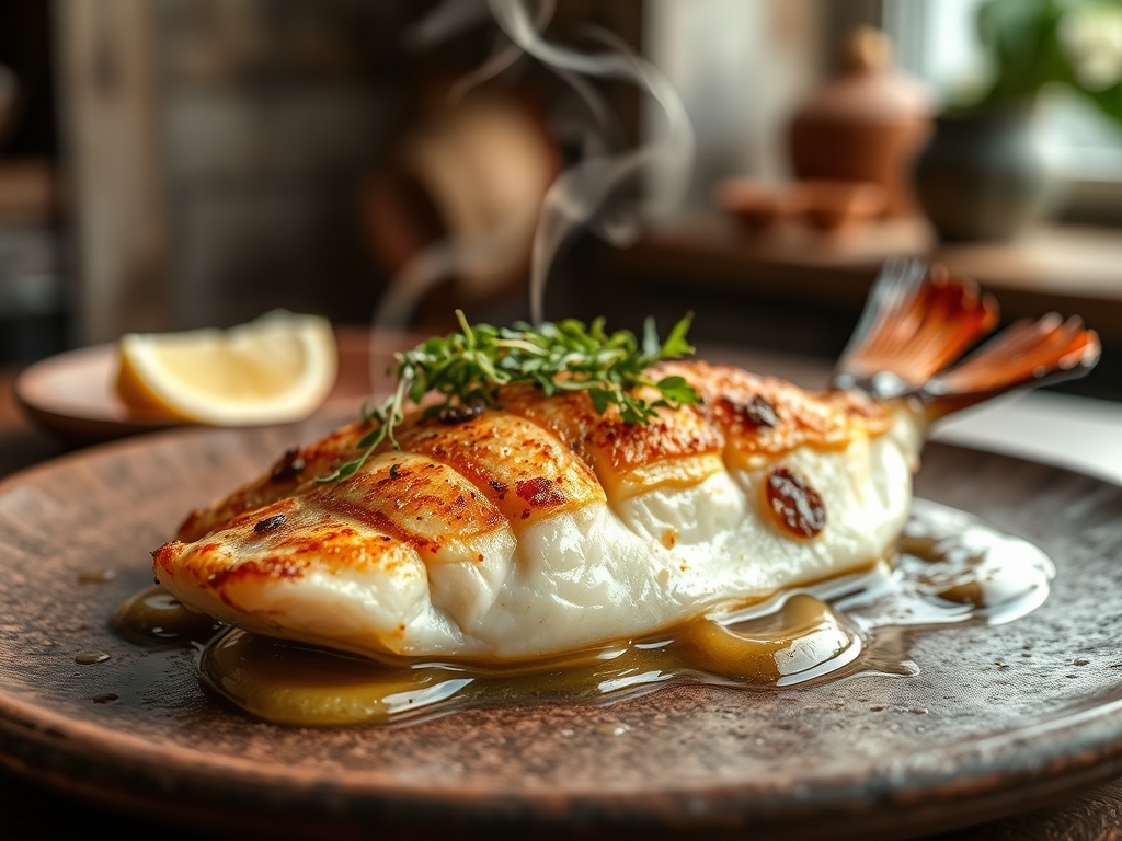 Pescado al horno con limón