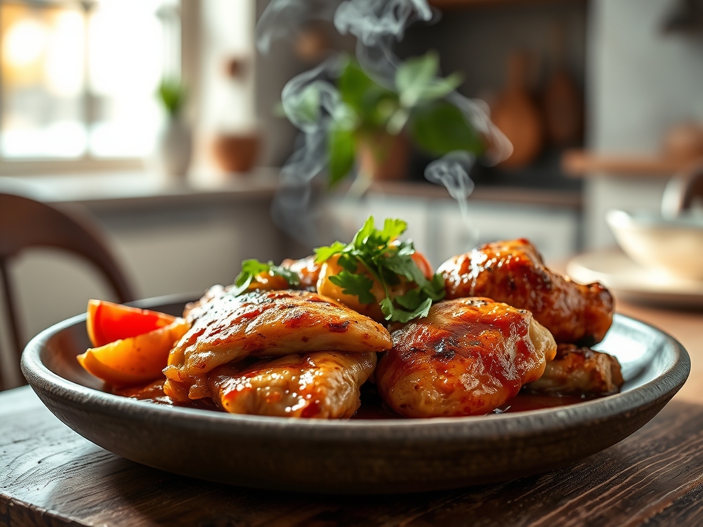Pollo con especias cajún