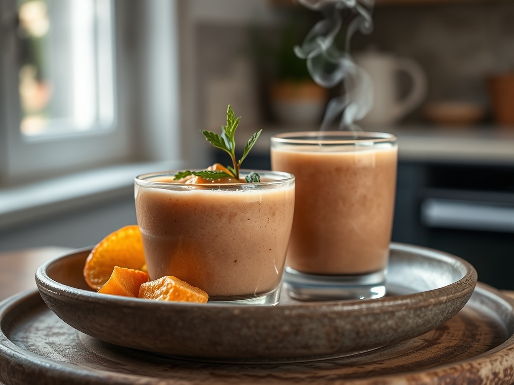 Smoothie de espinacas y pera