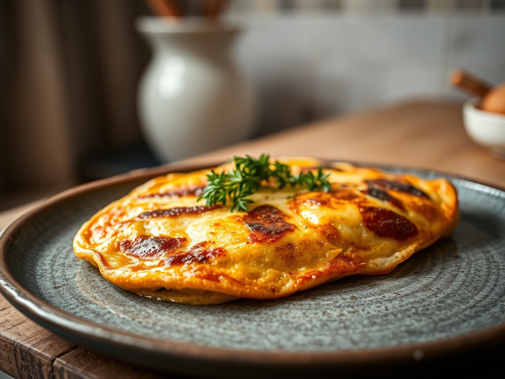 Tortilla de espinacas y pavo