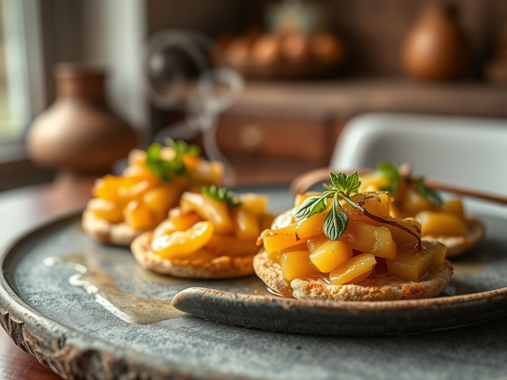 Tostadas de requesón y miel