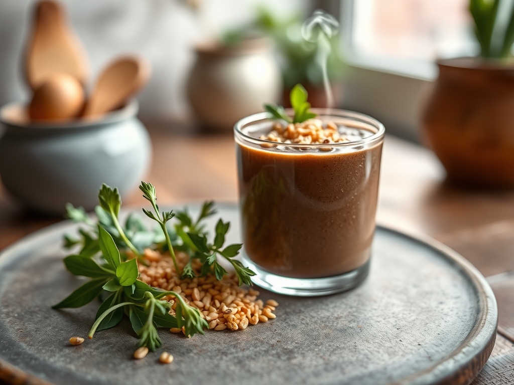 Smoothie de chocolate y avena